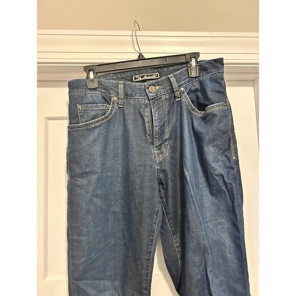 34 Heritage Jeans Mens Charisma Size 35x32 Cotton Blend Dark Wash Denim Jeans - Picture 5 of 8